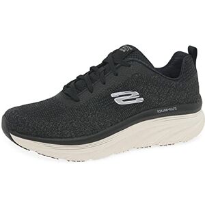 Skechers D'lux Walker Daily Beauty-Sneaker für Damen, Schwarzer Strick, weißer Rand, 37 EU Skechers D'lux Walker Daily Beauty-Sneaker für Damen, Schwarzer Strick, weißer Rand, 37 EU