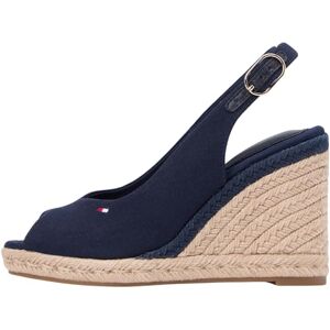 Tommy Hilfiger Women's Flag High Wedge Espad Slingback FW0FW09343 Wedge Espadrilles, BLUE (Space Blue), 5 Tommy Hilfiger Women's Flag High Wedge Espad Slingback FW0FW09343 Wedge Espadrilles, BLUE (Space Blue), 5