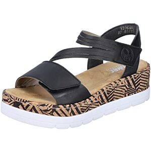 Rieker Damen Sandalen V3964-01 schwarz Gr. 42 Rieker Damen Sandalen V3964-01 schwarz Gr. 42