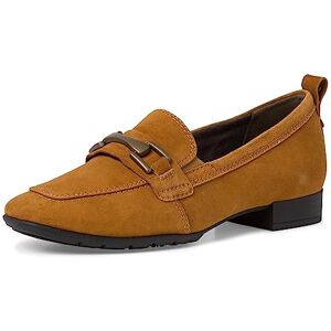 Tamaris Comfort Damen Loafer ohne Absatz aus Leder Business Slippers Comfort Fit, Braun (Camel Suede), 38 EU Tamaris Comfort Damen Loafer ohne Absatz aus Leder Business Slippers Comfort Fit, Braun (Camel Suede), 38 EU
