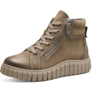 Tamaris Comfort Damen Sneaker hoch aus Leder mit Reißverschluss, Braun (Camel Nubuc), 39 EU Tamaris Comfort Damen Sneaker hoch aus Leder mit Reißverschluss, Braun (Camel Nubuc), 39 EU