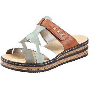 Rieker Damen 62989 Pantoletten, Olive Mint Offwhite Cayenne 90, 37 EU Rieker Damen 62989 Pantoletten, Olive Mint Offwhite Cayenne 90, 37 EU