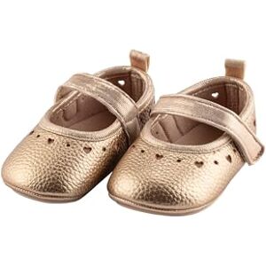 Sterntaler Baby Ballerinas Herz Baby Schuhe aus Kunstleder mit Klettverschluss Kleinkind Mädchen Schuh festlich mit Herzen-Tupfen-Bordüre und rutschfester Sohle, goldbraun, Größe 18 Sterntaler Baby Ballerinas Herz Baby Schuhe aus Kunstleder mit Klettverschluss Kleinkind Mädchen Schuh festlich mit Herzen-Tupfen-Bordüre und rutschfester Sohle, goldbraun, Größe 18