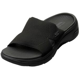Skechers GO Walk Arch FIT 2.0 Sandal, Damen Schiebe-Sandalen, Black, Skechers GO Walk Arch FIT 2.0 Sandal, Damen Schiebe-Sandalen, Black,