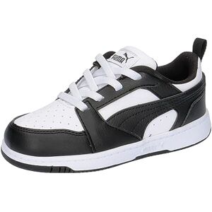 Puma Unisex Kinder Rebound V6 Lo Jr Sneaker, White Black, 38.5 EU Puma Unisex Kinder Rebound V6 Lo Jr Sneaker, White Black, 38.5 EU