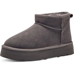 s.Oliver Damen Boots aus Leder Gefüttert, Grau (Graphite), 37 EU s.Oliver Damen Boots aus Leder Gefüttert, Grau (Graphite), 37 EU