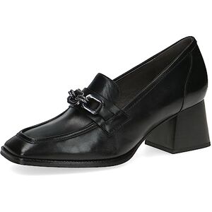 CAPRICE Damen Loafer mit Absatz Memotion aus Leder mit Kette Weite G, Schwarz (Black Nappa), 36 EU CAPRICE Damen Loafer mit Absatz Memotion aus Leder mit Kette Weite G, Schwarz (Black Nappa), 36 EU
