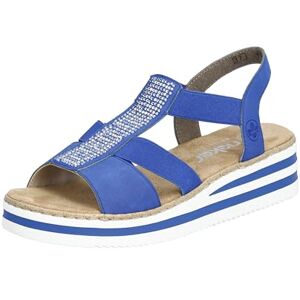 Rieker Damen Sandalen V0209-14 blau Gr. 42 Rieker Damen Sandalen V0209-14 blau Gr. 42