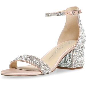 Betsey Johnson Damen Mari Sandale mit Absatz, Champagner, 36.5 EU Weit Betsey Johnson Damen Mari Sandale mit Absatz, Champagner, 36.5 EU Weit