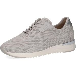 CAPRICE Damen Sneaker flach mit Schnürsenkeln Bequem, Grau (Pebble Knit), 38 EU CAPRICE Damen Sneaker flach mit Schnürsenkeln Bequem, Grau (Pebble Knit), 38 EU