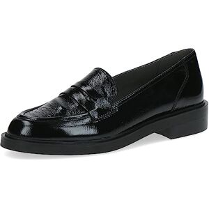 CAPRICE Damen Slipper aus Leder mit Blockabsatz, Schwarz (Black Naplak), 38.5 EU CAPRICE Damen Slipper aus Leder mit Blockabsatz, Schwarz (Black Naplak), 38.5 EU