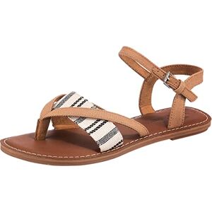TOMS Travel Lite Court Damen-Sneaker, Weiß, braun, 37 EU TOMS Travel Lite Court Damen-Sneaker, Weiß, braun, 37 EU