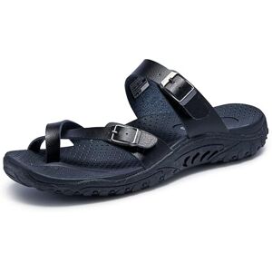 Skechers Damen Reggae-Carribean Zehentrenner mit Doppelter Schnalle Sandale, Schwarz, 36 EU Skechers Damen Reggae-Carribean Zehentrenner mit Doppelter Schnalle Sandale, Schwarz, 36 EU