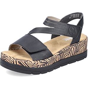 Rieker Damen Sandaletten V3964, Frauen Sandalen,offene,Schuhe,Strandschuhe,Sommersandalen,bequem,flach,Sommerschuhe,schwarz (02),39 EU / 6 UK Rieker Damen Sandaletten V3964, Frauen Sandalen,offene,Schuhe,Strandschuhe,Sommersandalen,bequem,flach,Sommerschuhe,schwarz (02),39 EU / 6 UK