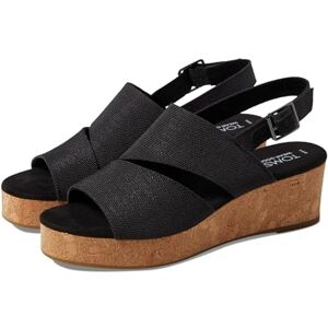 TOMS Damen Plateau-Slingback-Sandalen mit Nachhaltigkeit & Komfort, Kork, Mittelhoher Keilabsatz, Verstellbarer Riemen TOMS Damen Plateau-Slingback-Sandalen mit Nachhaltigkeit & Komfort, Kork, Mittelhoher Keilabsatz, Verstellbarer Riemen