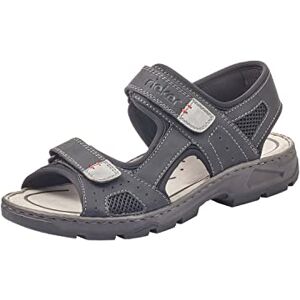 Rieker Herren Sandaletten Schwarz, 43 EU Rieker Herren Sandaletten Schwarz, 43 EU