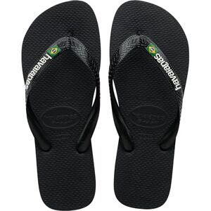 Havaianas Brasil Logo Unisex FlipFlop Black/Black 35 EU Havaianas Brasil Logo Unisex FlipFlop Black/Black 35 EU