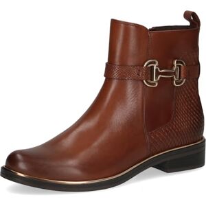 CAPRICE Damen Stiefeletten aus Leder mit Zierschnalle, Braun (Cognac Comb), 40 EU CAPRICE Damen Stiefeletten aus Leder mit Zierschnalle, Braun (Cognac Comb), 40 EU
