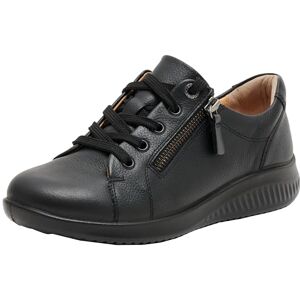 Jomos schwarzer Schnürhalbschuh mit Reißverschluss Jomos schwarzer Schnürhalbschuh mit Reißverschluss