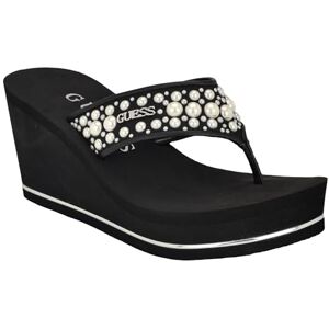Guess Damen Silus Keilsandale, Schwarz 001, 38.5 EU Guess Damen Silus Keilsandale, Schwarz 001, 38.5 EU