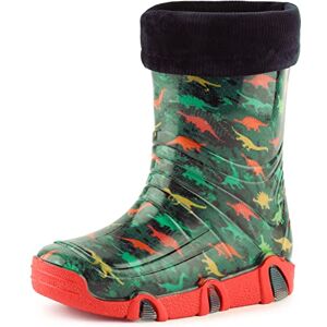 Ladeheid Kinder Mädchen Jungen Gummistiefel gefüttert Swk 205 (Dunkles Türkis Dinosaurier, 21/22 EU) Ladeheid Kinder Mädchen Jungen Gummistiefel gefüttert Swk 205 (Dunkles Türkis Dinosaurier, 21/22 EU)