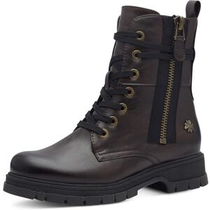 MARCO TOZZI by Guido Maria Kretschmer Damen Stiefeletten zum Schnüren aus Kunstleder mit Reißverschluss, Braun (Mocca), 41 EU MARCO TOZZI by Guido Maria Kretschmer Damen Stiefeletten zum Schnüren aus Kunstleder mit Reißverschluss, Braun (Mocca), 41 EU
