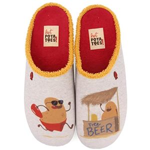 HOT POTATOES Gioseppo Herren Binasco Hausschuh, grau, 40 EU HOT POTATOES Gioseppo Herren Binasco Hausschuh, grau, 40 EU