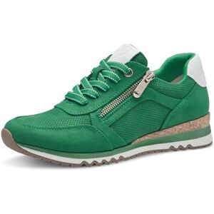 MARCO TOZZI Damen Sneaker flach mit Reißverschluss Vegan, Grün (Leaf green com), 42 EU MARCO TOZZI Damen Sneaker flach mit Reißverschluss Vegan, Grün (Leaf green com), 42 EU