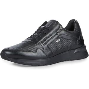 s.Oliver Herren Sneaker flach aus Leder mit Reißverschluss, Schwarz (Black), 43 EU s.Oliver Herren Sneaker flach aus Leder mit Reißverschluss, Schwarz (Black), 43 EU