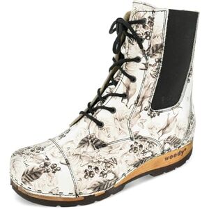 woody Damen Mara Clog Stiefelette, Rose Bianco, 39 EU woody Damen Mara Clog Stiefelette, Rose Bianco, 39 EU