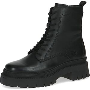 CAPRICE Damen Stiefeletten zum Schnüren Memotion aus Leder Plateau Weite G, Schwarz (Black Nappa), 39 EU CAPRICE Damen Stiefeletten zum Schnüren Memotion aus Leder Plateau Weite G, Schwarz (Black Nappa), 39 EU