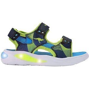 KangaROOS Unisex K-SLS Ruffy Sandale, dk Navy/Lime, 35 EU KangaROOS Unisex K-SLS Ruffy Sandale, dk Navy/Lime, 35 EU