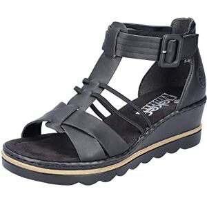 Rieker Damen Sandalen 67480-01 schwarz Gr. 39 Rieker Damen Sandalen 67480-01 schwarz Gr. 39