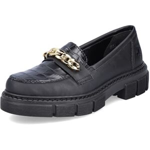 Rieker Damen M3861 Slipper, Schwarz, 36 EU Rieker Damen M3861 Slipper, Schwarz, 36 EU