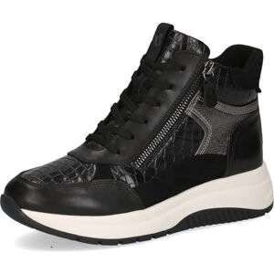CAPRICE Damen Sneaker hoch mit Reißverschluss Plateau, Schwarz (Black Comb), 39 EU CAPRICE Damen Sneaker hoch mit Reißverschluss Plateau, Schwarz (Black Comb), 39 EU