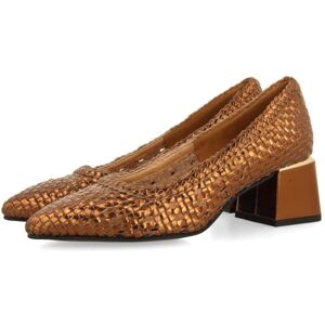 GIOSEPPO Loungeschuhe aus geflochtenem Nitra-Leder, Bronze, 39 EU GIOSEPPO Loungeschuhe aus geflochtenem Nitra-Leder, Bronze, 39 EU