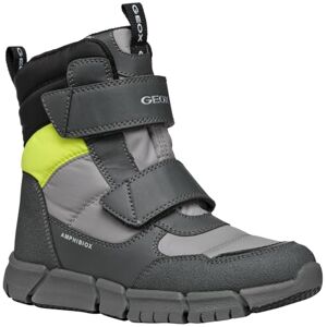 Geox J Flexyper Boy B Abx Ankle Boot, Grey/FLUOYELLOW, 36 EU Geox J Flexyper Boy B Abx Ankle Boot, Grey/FLUOYELLOW, 36 EU