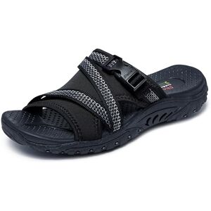 Skechers Damen Reggae Slide Thru-Sandale, Schwarz, 38 EU Skechers Damen Reggae Slide Thru-Sandale, Schwarz, 38 EU