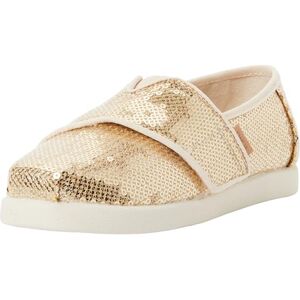 TOMS Alpargata Loafer für Jungen und Mädchen, flach, champagnerfarben, Mini-Pailletten, Größe 44, Champagner-Mini-Pailletten, 10 UK Child TOMS Alpargata Loafer für Jungen und Mädchen, flach, champagnerfarben, Mini-Pailletten, Größe 44, Champagner-Mini-Pailletten, 10 UK Child