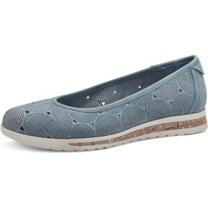 Jana Damen Ballerinas Runde Spitze Vegan, Blau (Denim), 41 EU Jana Damen Ballerinas Runde Spitze Vegan, Blau (Denim), 41 EU