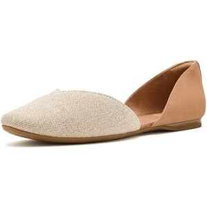 TOMS Damen Gemma D'orsay Ballerinas, Honigfarbenes, funkelndes gewebtes Leder, 38.5 EU TOMS Damen Gemma D'orsay Ballerinas, Honigfarbenes, funkelndes gewebtes Leder, 38.5 EU