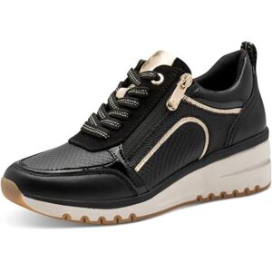 MARCO TOZZI Damen Sneaker weiches Feel Me Wechselfußbett weiches Innenfutter Vegan Modern, schwarz (Black Comb), 41 EU MARCO TOZZI Damen Sneaker weiches Feel Me Wechselfußbett weiches Innenfutter Vegan Modern, schwarz (Black Comb), 41 EU