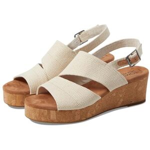 TOMS Damen Claudine Wedge Sandal, Natural Metallic Linen, 41 EU, Natürliches Metallic-Leinen, 41 EU TOMS Damen Claudine Wedge Sandal, Natural Metallic Linen, 41 EU, Natürliches Metallic-Leinen, 41 EU