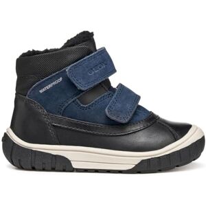 Geox BABY B OMAR BOY WPF ANKLE BOOTS BLACK/NAVY 26_EU Geox BABY B OMAR BOY WPF ANKLE BOOTS BLACK/NAVY 26_EU