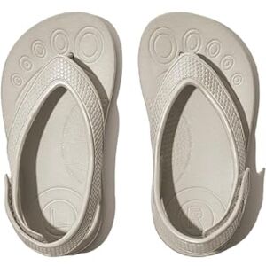 Fitflop Jungen Unisex Kinder Kids Iqushion Sandal with Backstrap Solid Flipflop, Silver Fitflop Jungen Unisex Kinder Kids Iqushion Sandal with Backstrap Solid Flipflop, Silver