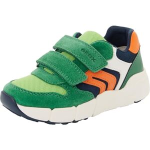 Geox Baby Boy B FLEXYPER MINI Boy Sneakers Green/ORANGE 27_EU Geox Baby Boy B FLEXYPER MINI Boy Sneakers Green/ORANGE 27_EU