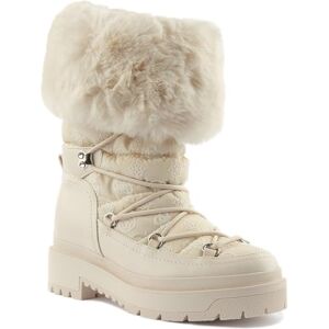 Guess Damen Larya Stiefelette, cremefarben, 37 EU Guess Damen Larya Stiefelette, cremefarben, 37 EU