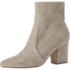 Amazon Essentials Damen Zugeschnittene Stretchstiefelette mit Absatz, Taubengrau Mikro Wildleder, 38.5 EU Amazon Essentials Damen Zugeschnittene Stretchstiefelette mit Absatz, Taubengrau Mikro Wildleder, 38.5 EU