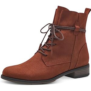 MARCO TOZZI Damen Stiefeletten zum Schnüren Flach Winter, Braun (Cognac), 37 MARCO TOZZI Damen Stiefeletten zum Schnüren Flach Winter, Braun (Cognac), 37