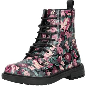 Geox JUNIOR J ECLAIR GIRL ANKLE BOOTS BLACK/PINK 36_EU Geox JUNIOR J ECLAIR GIRL ANKLE BOOTS BLACK/PINK 36_EU
